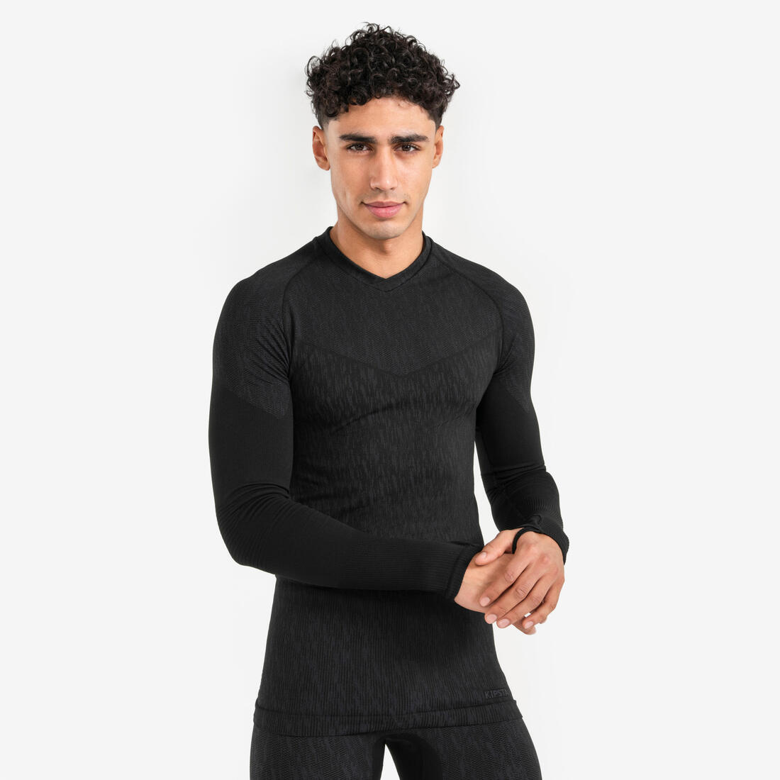 Sous-maillot de foot thermique seamless manches longues mixte, Keepdry