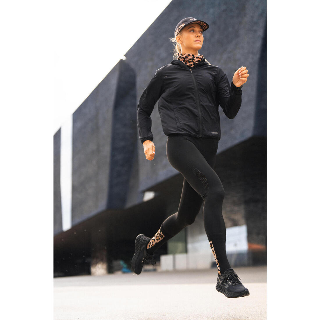 Legging running & trail femme - kiprun run 900 light noir