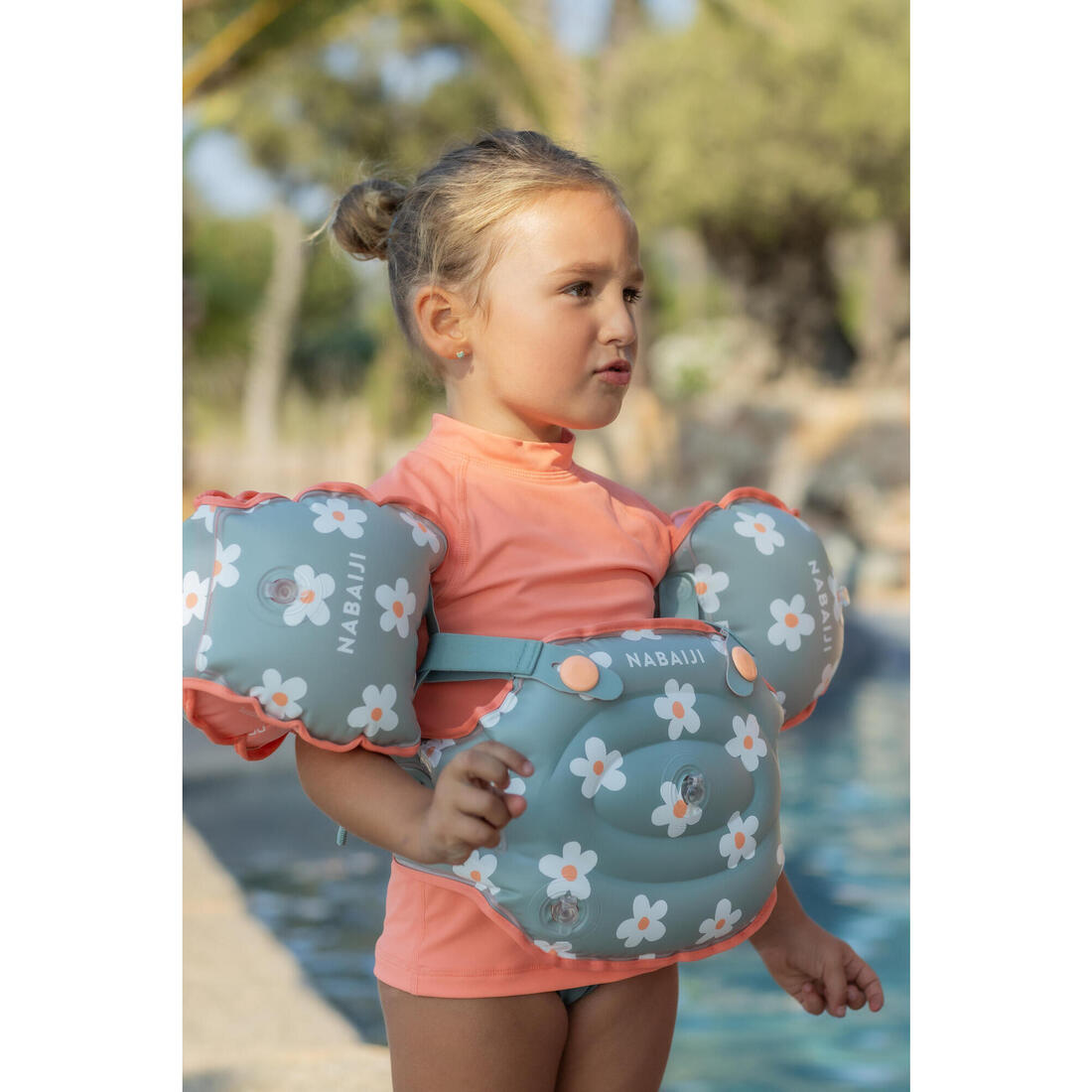 Brassards De Piscine Evolutif Enfant - Tiswim print savane