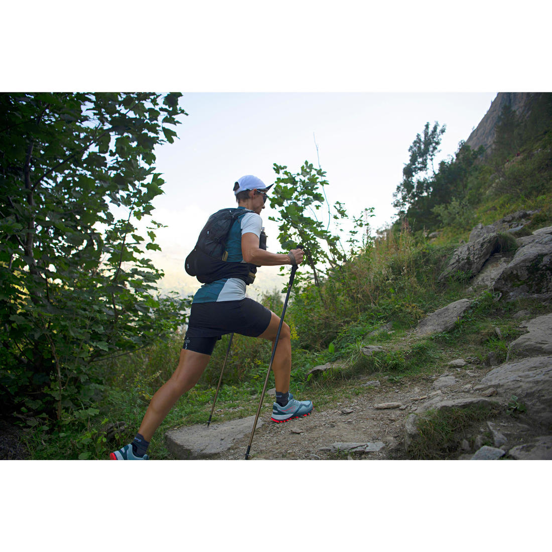 Casquette running trail Homme Femme - KIPRUN Modulable Saharienne noir