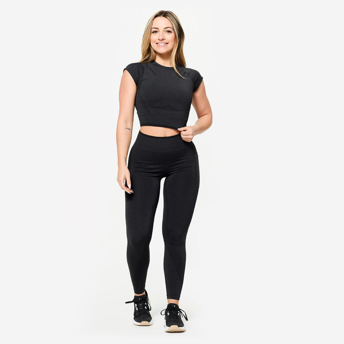 Crop top seamless de musculation femme