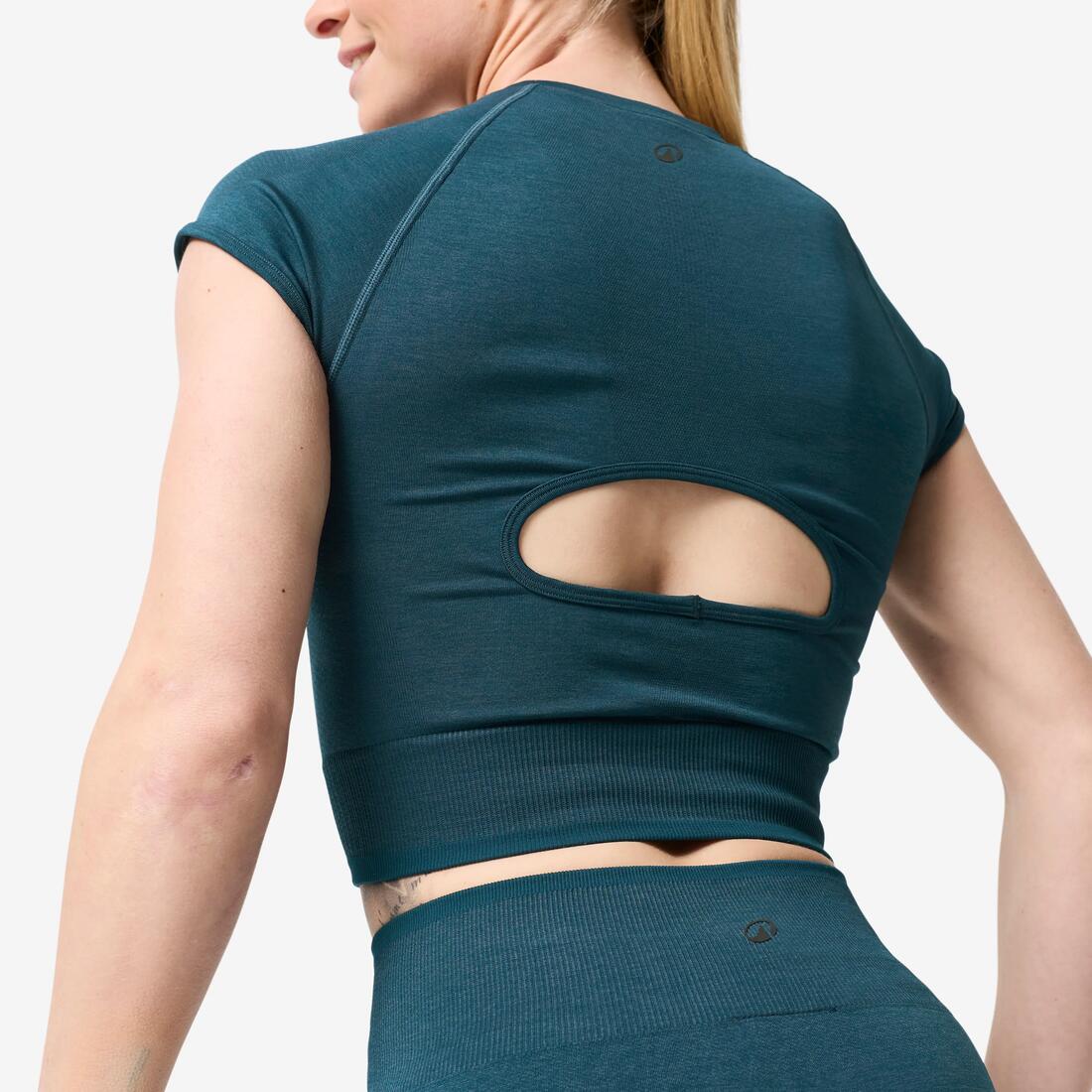 Crop top seamless de musculation femme