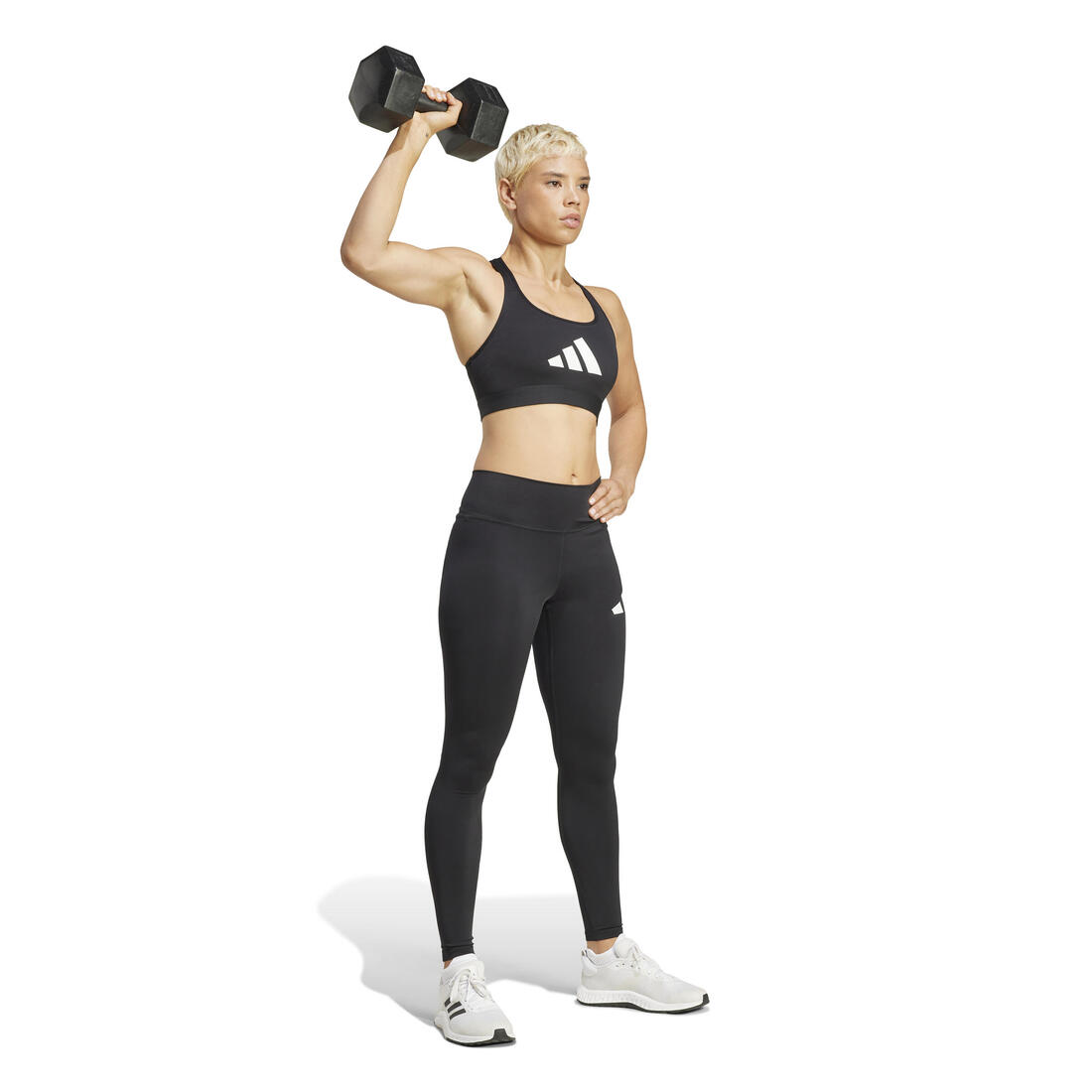 Legging imprimé logo femme - noir