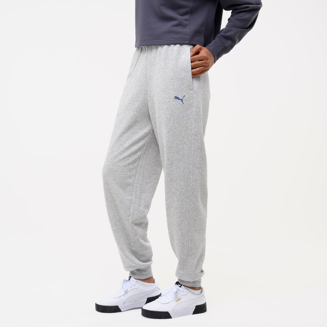 Pantalon de jogging confortable femme, gris