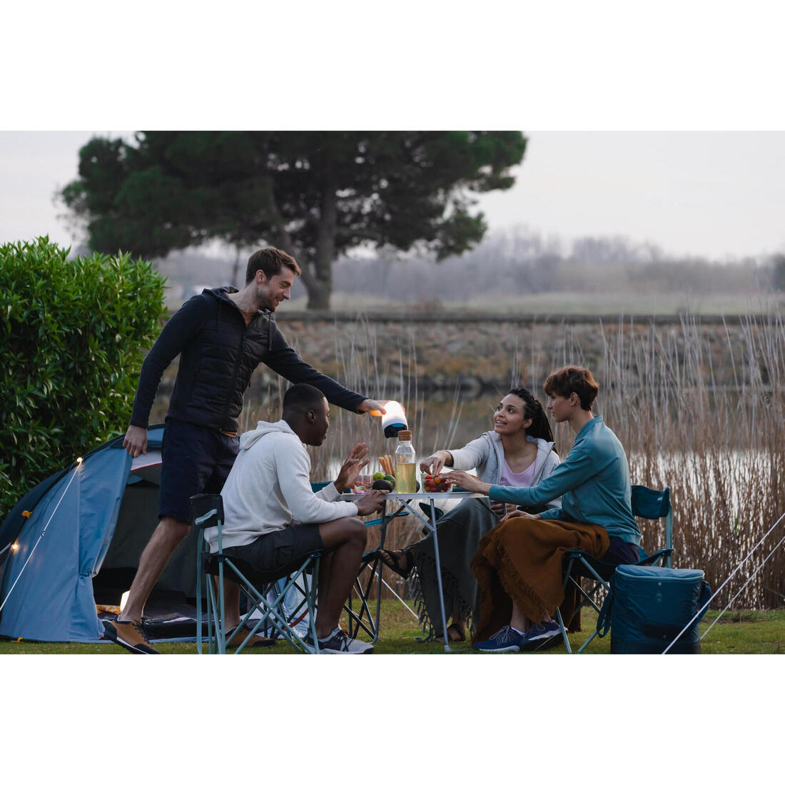 Guirlande rechargeable de camping, 200 lumens, IPX4