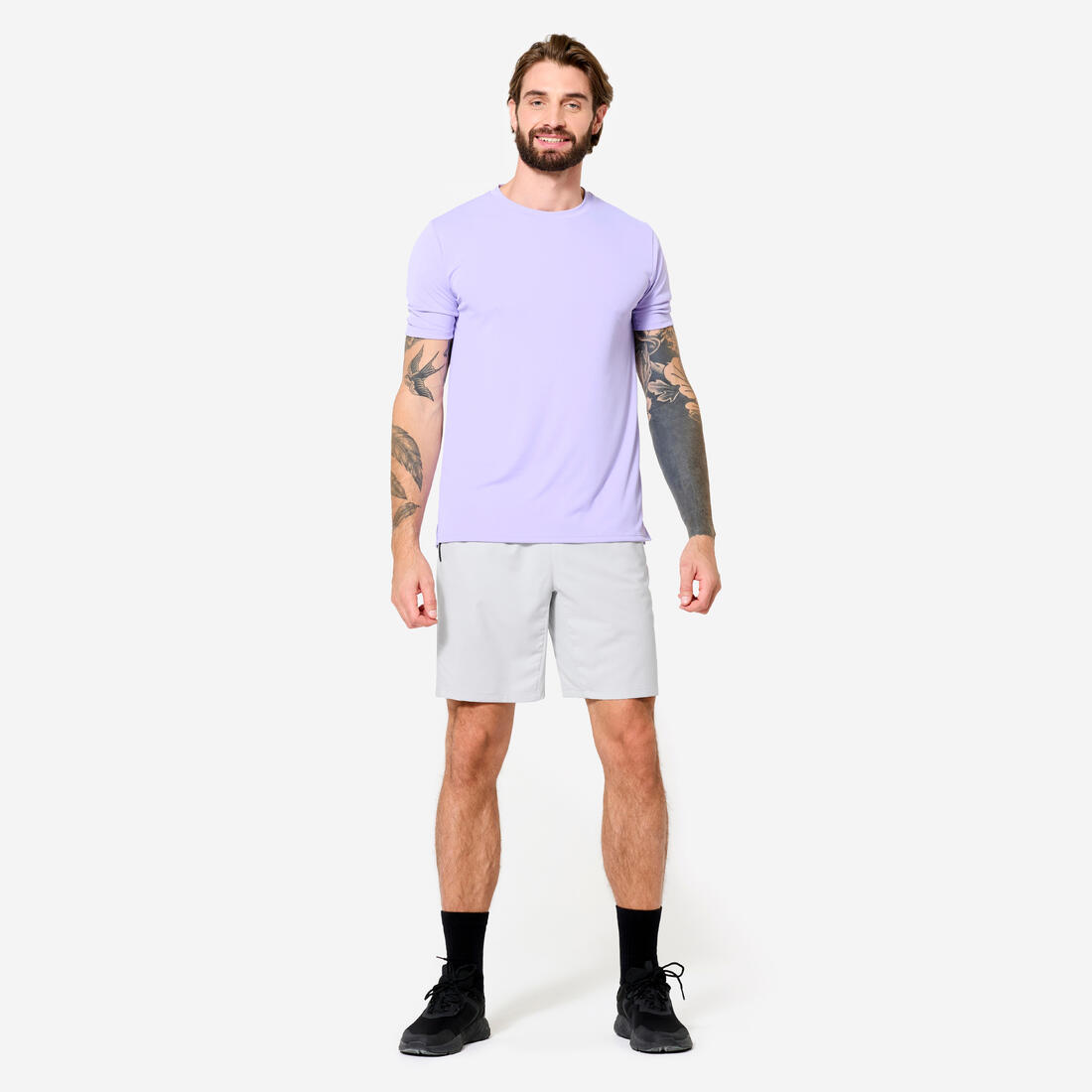 Short de fitness respirant poches zippées homme