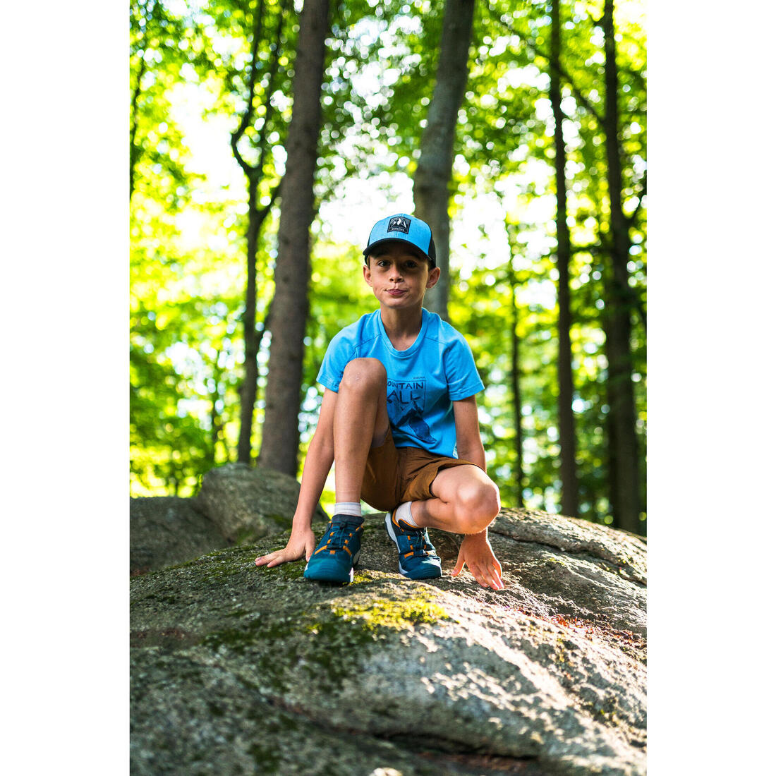 Casquette de randonnée 7-15 ans enfant, MH500 Trucker