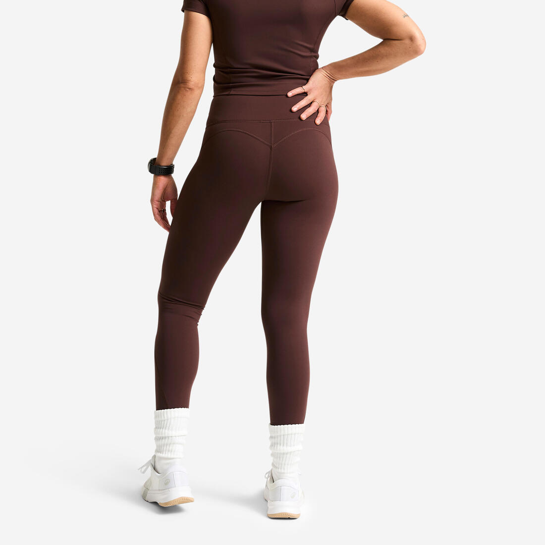 Legging de sport taille haute gainant femme foncé