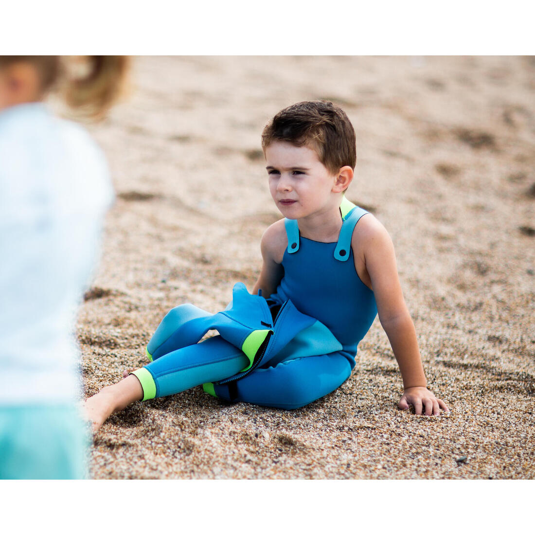 Combinaison Néoprène Natation  Jeune Enfant - TI WARM - Bleue