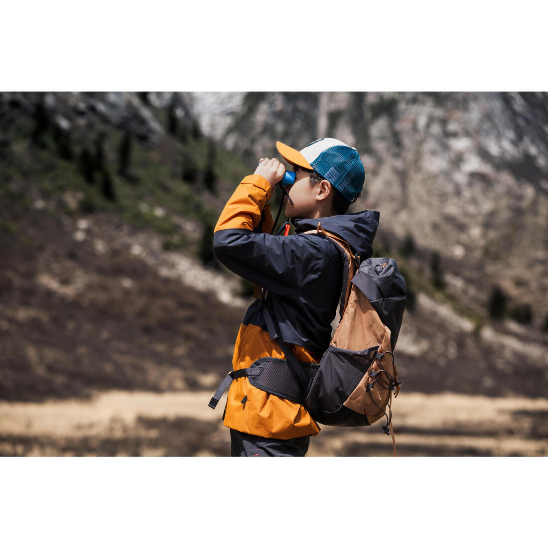 Veste imperméable de randonnée enfant 7-15 ans, MH500 girs