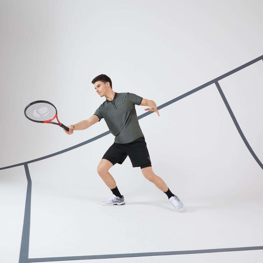 T-shirt tennis manches courtes Homme - ARTENGO DRY+