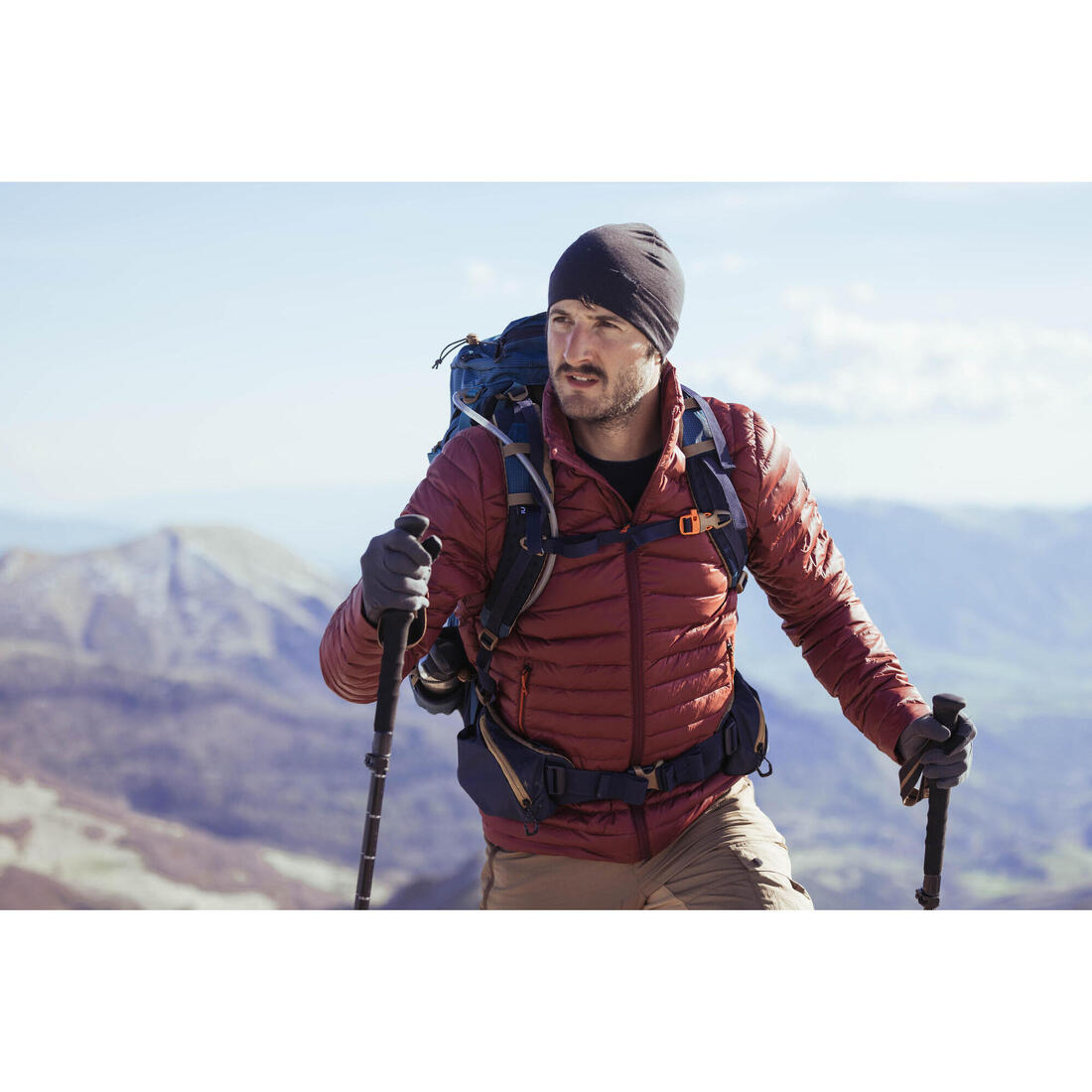 Bonnet en laine merinos de trekking - mt500