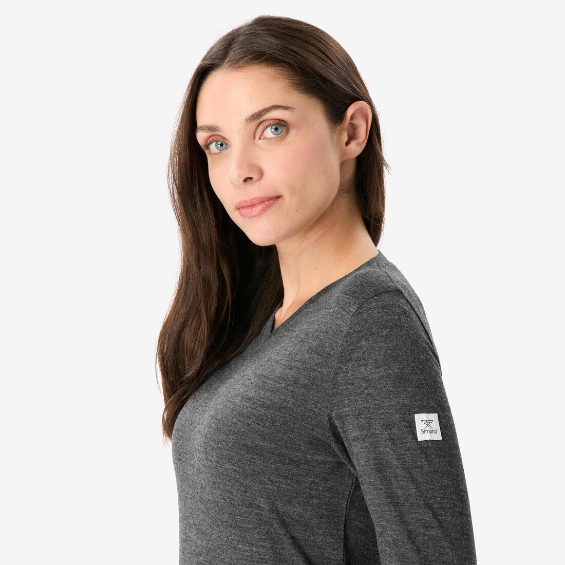 T-shirt laine mérinos de trek & voyage femme, Merino fresh