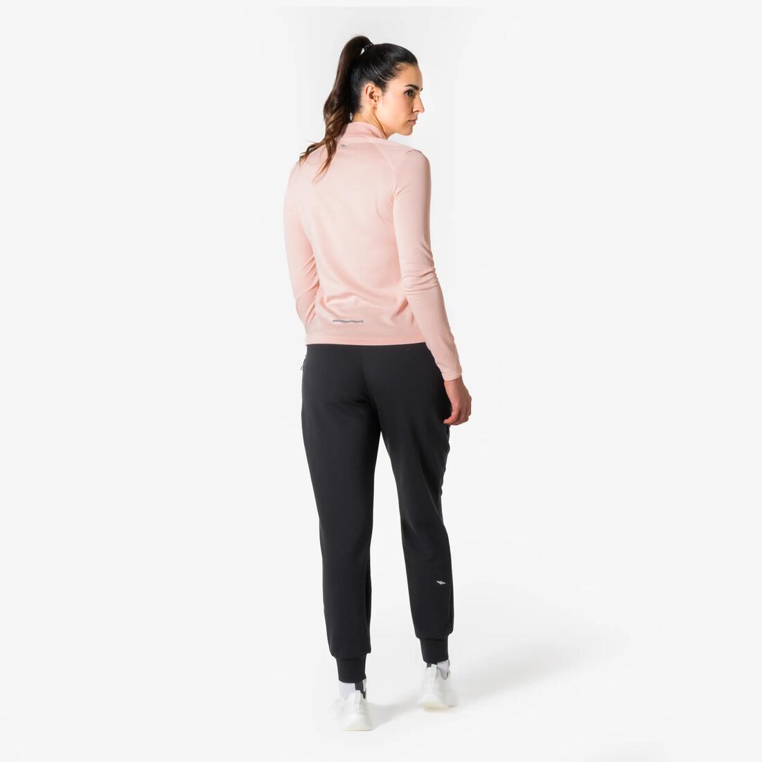Pantalon chaud de running Femme- KIPRUN Run 500 Warm Noir