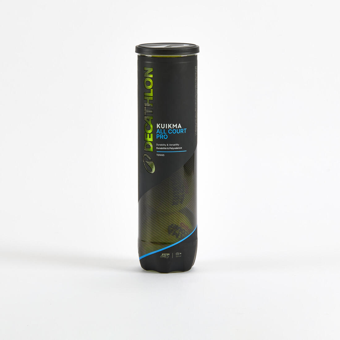 Balle de tennis polyvalente tube de 4, Kuikma all court pro