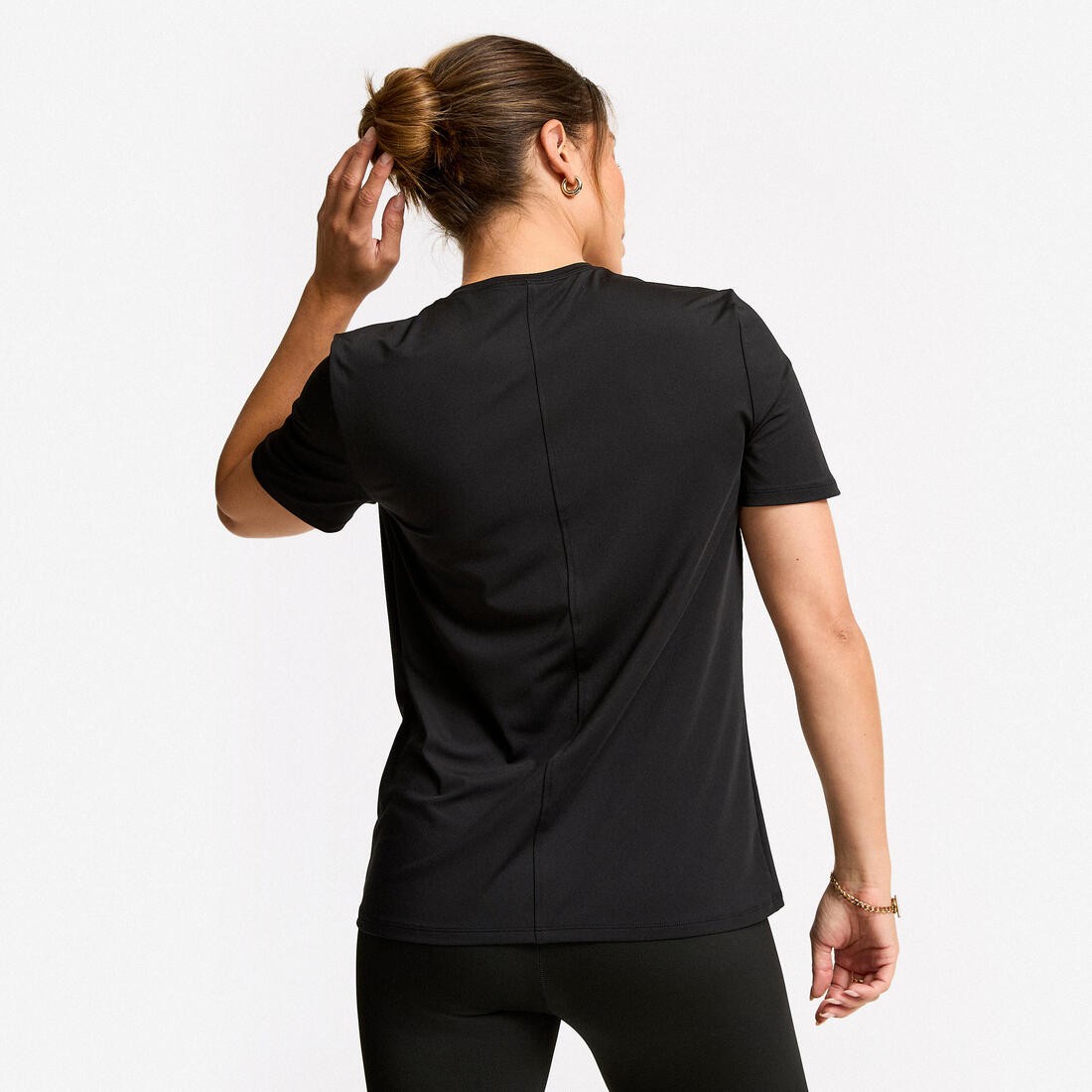T-shirt manches courtes femme noir