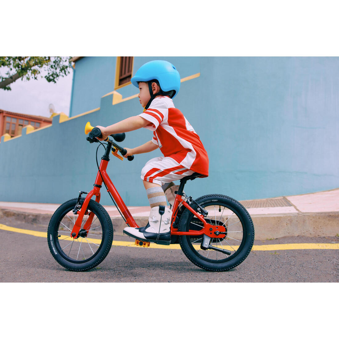 Casque velo enfant 47-55 cm, play 500