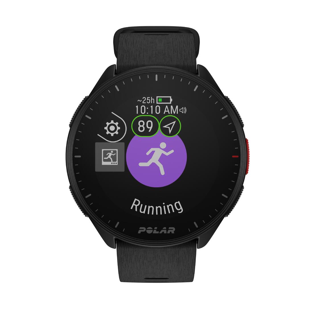 Montre connectée multisport gps cardio - POLAR PACER noire