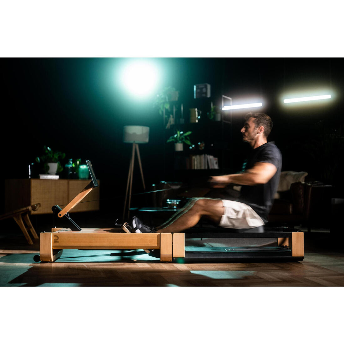 Rameur domyos woodrower 3 en 1, pliant, auto-alimenté, connecté et garanti 5 ans