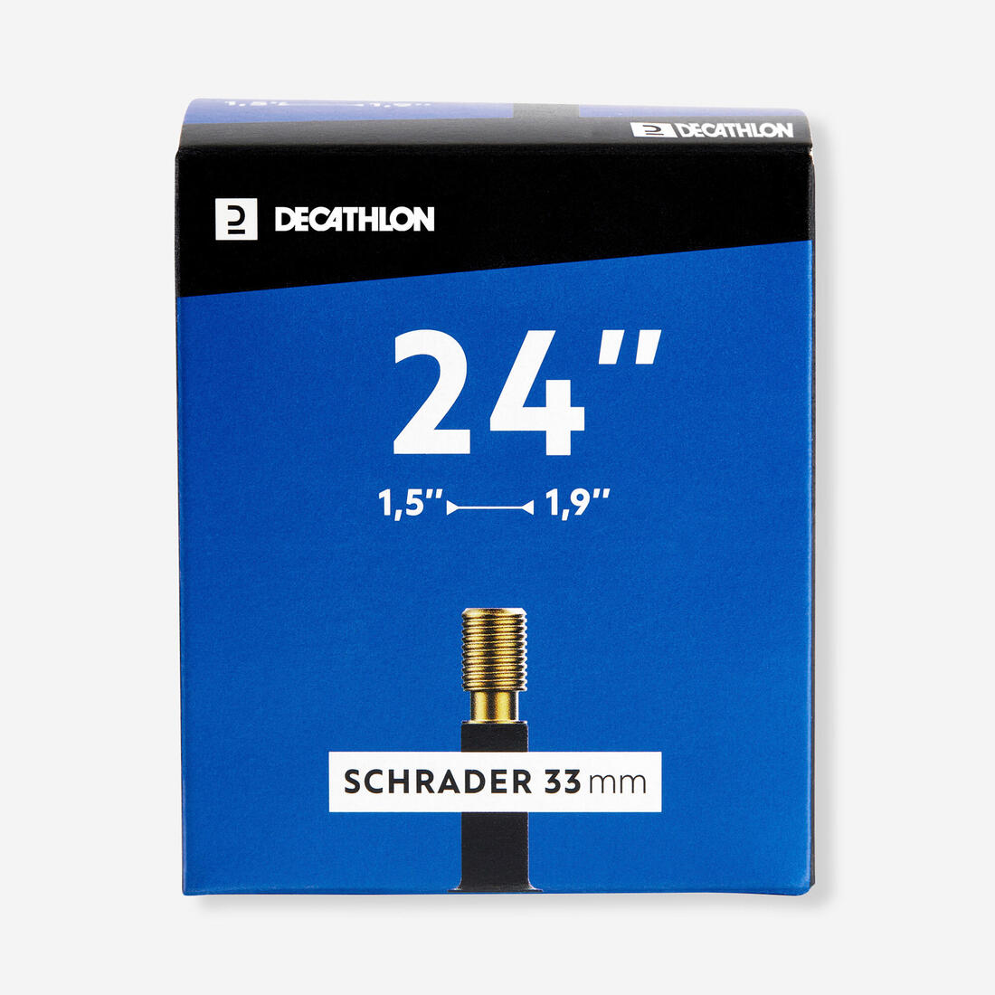 CHAMBRE A AIR 24 POUCES SECTION 1,5 A 1,9 VALVE SCHRADER