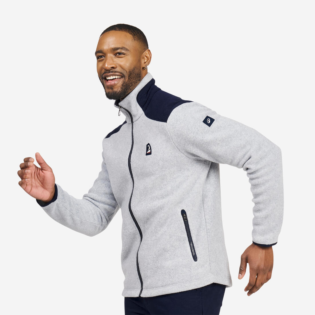 Polaire chaude de voile homme, 100 chiné