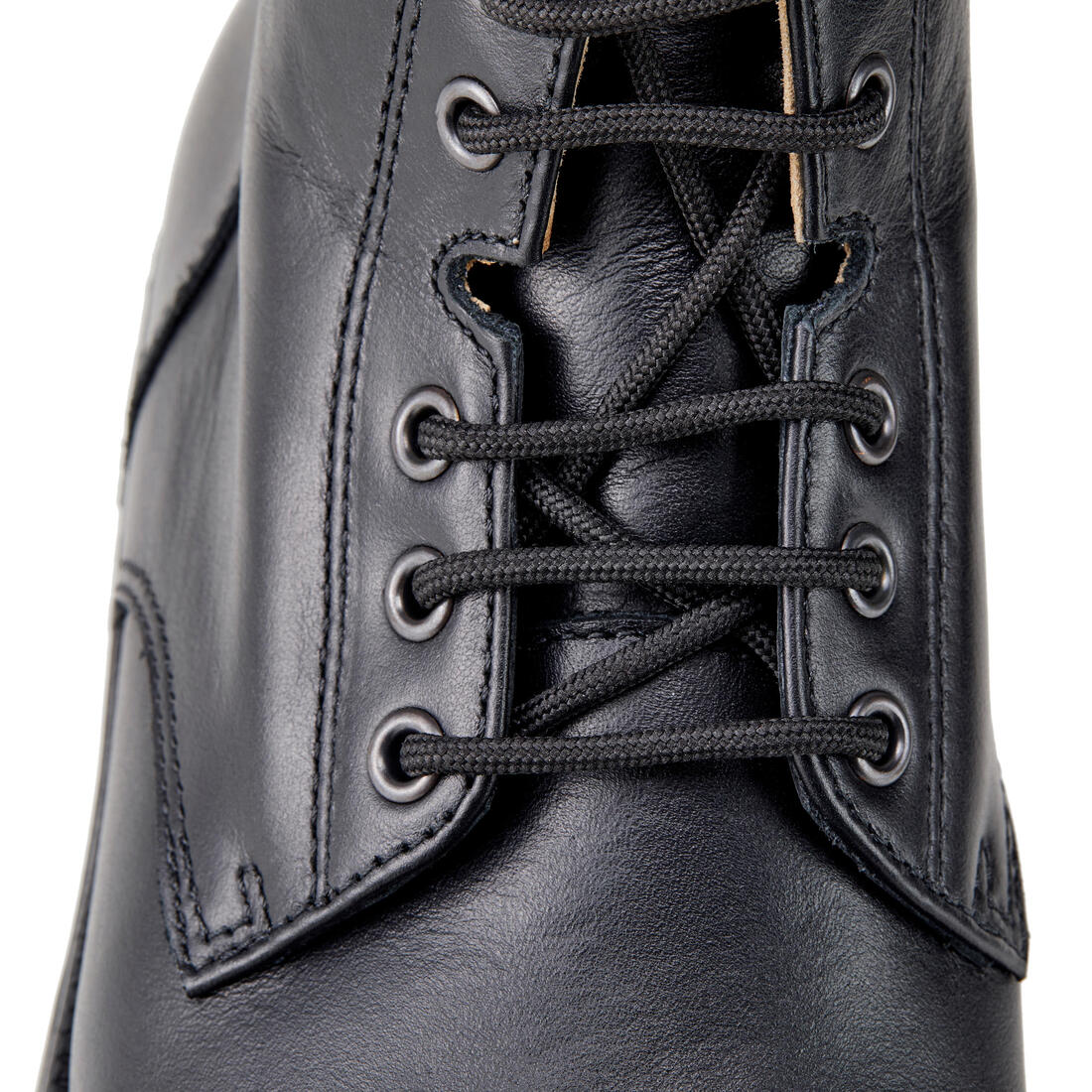 Boots équitation cuir paddock lacets Adulte - 560 noires