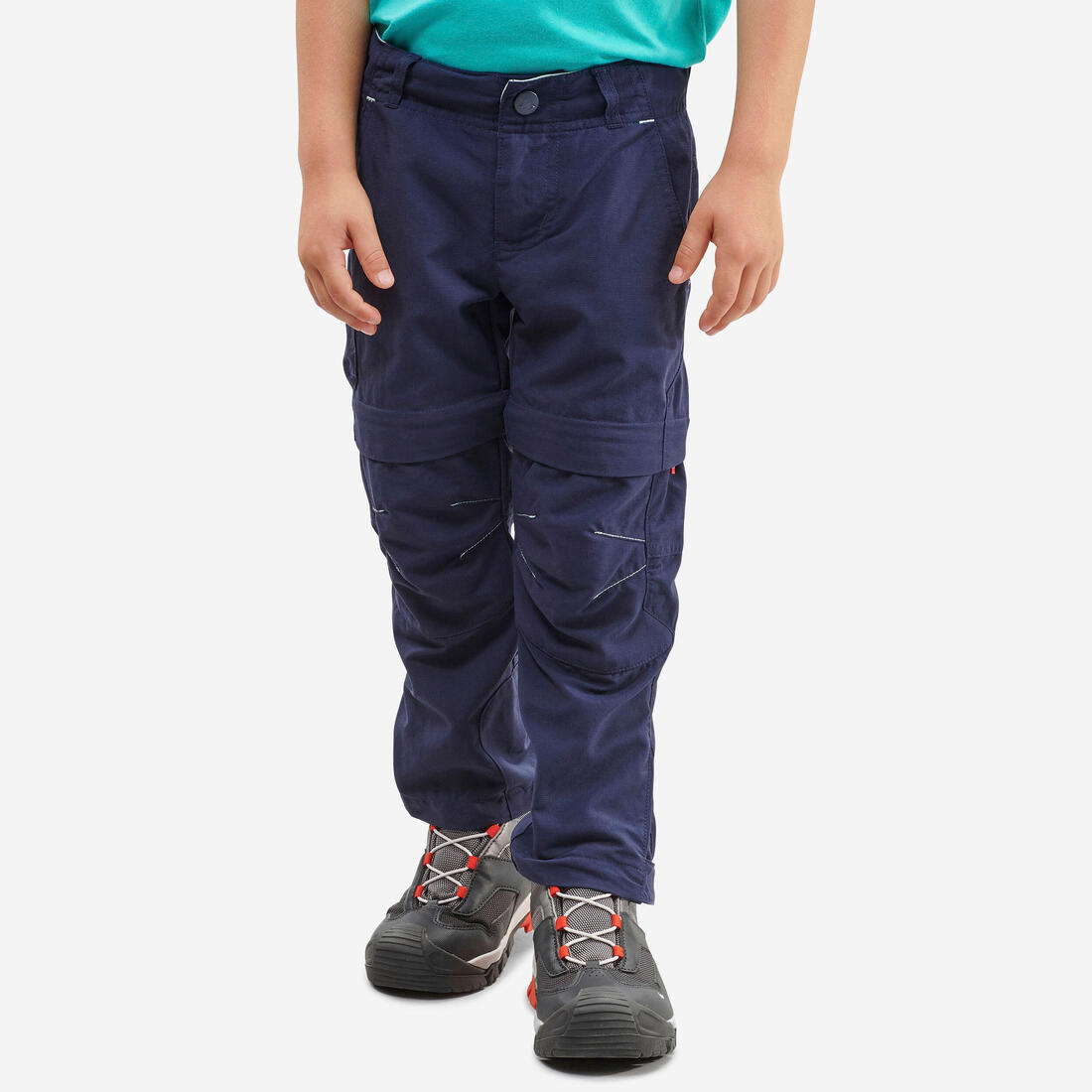 Pantalon de randonnée modulable enfant - MH500 KID 2-6 ANS – bleu marine