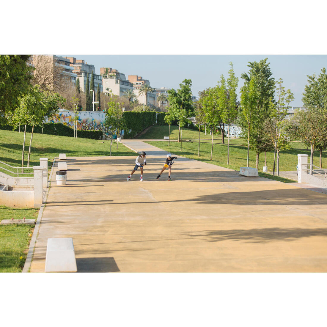 Patin à roulettes adulte Quad 100 Noir