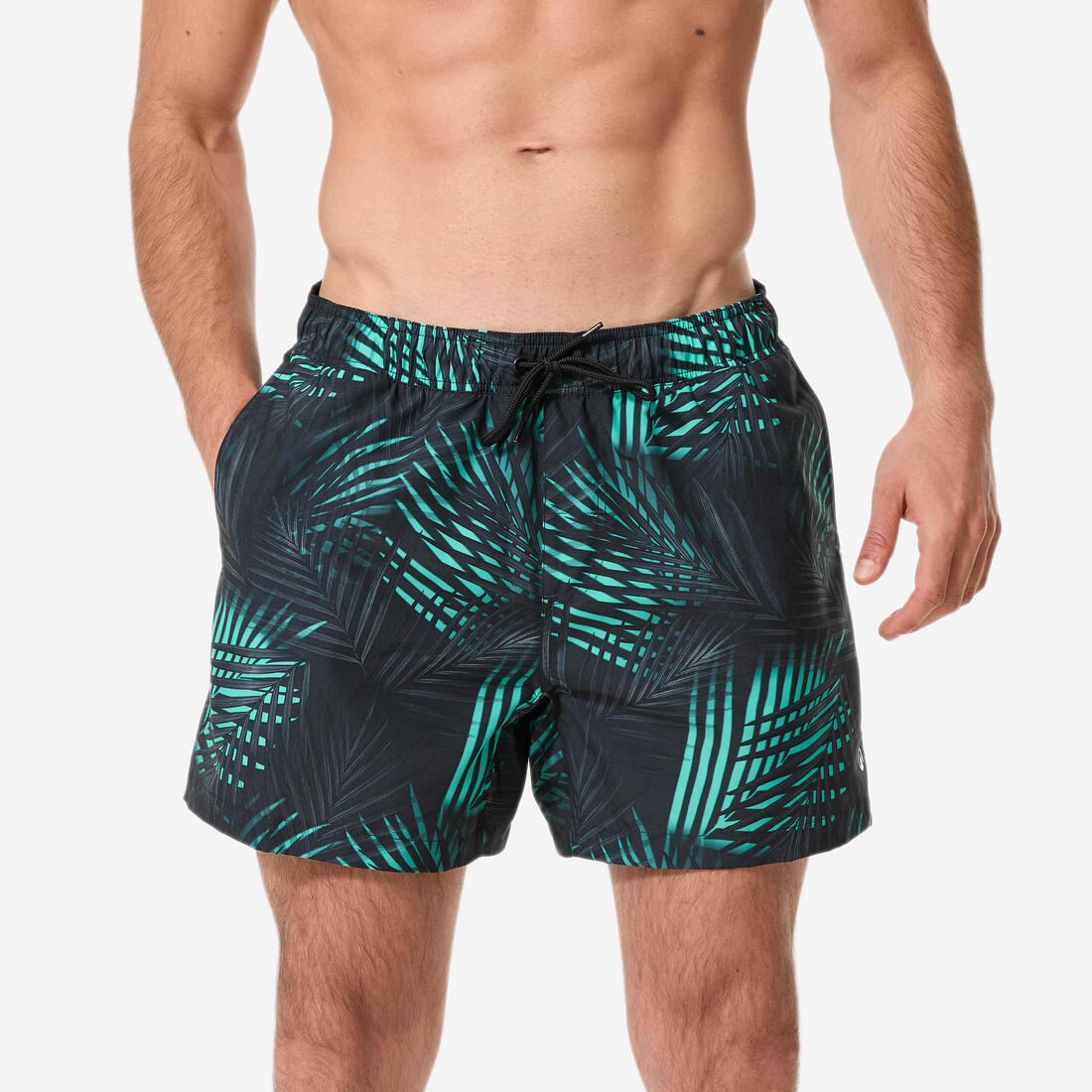 Boardshort surf short de bain court 15" homme, 100 Palmito