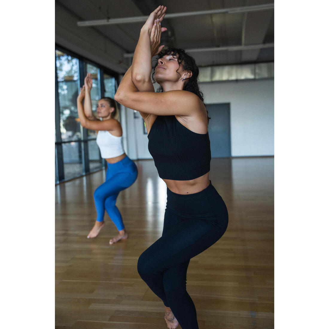 Débardeur CROP TOP Fitness Femme, ora,ge