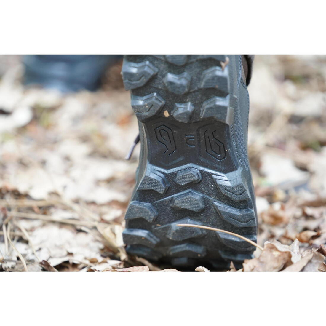 Chaussures chasse respirantes cuir marron crosshunt 100 d montantes