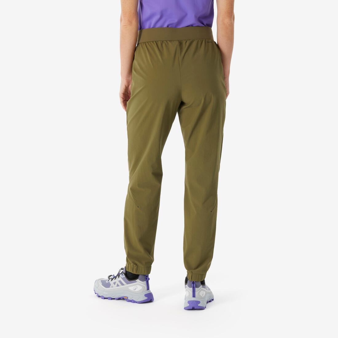 Pantalon de randonnée femme, MH500 Light gris foncé