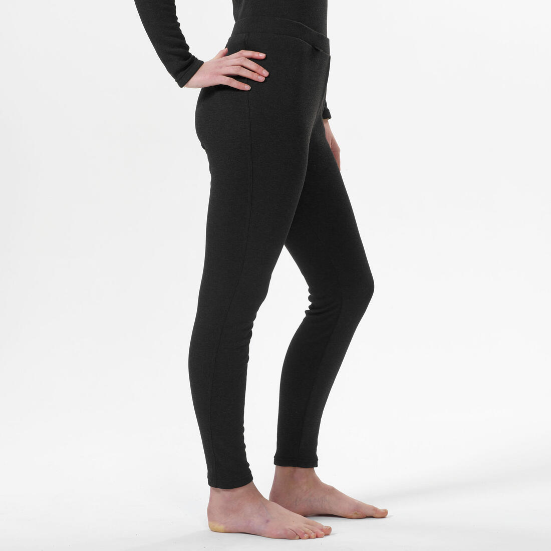Sous-vêtement pantalon thermique de ski femme - bl 100 bas - noir
