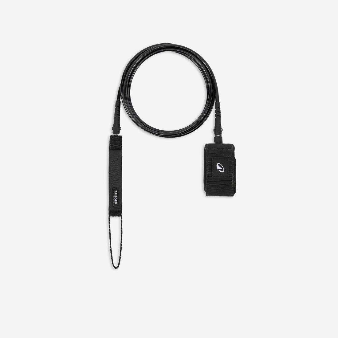 Leash surf Longboard 9' diamètre 7mm - 500 noir