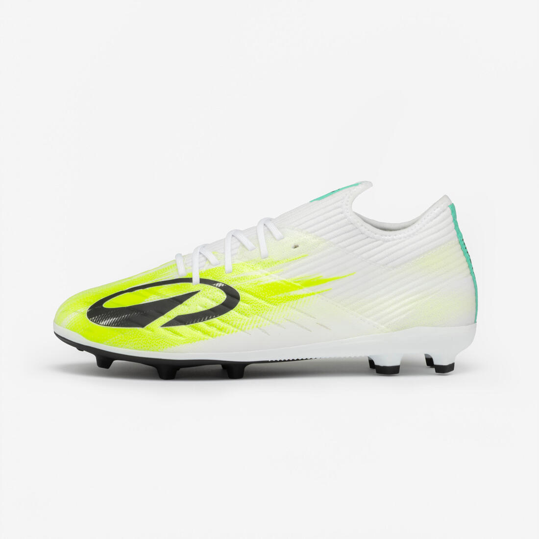 Chaussures de football enfant a lacets CLR FG White Yellow Meteor