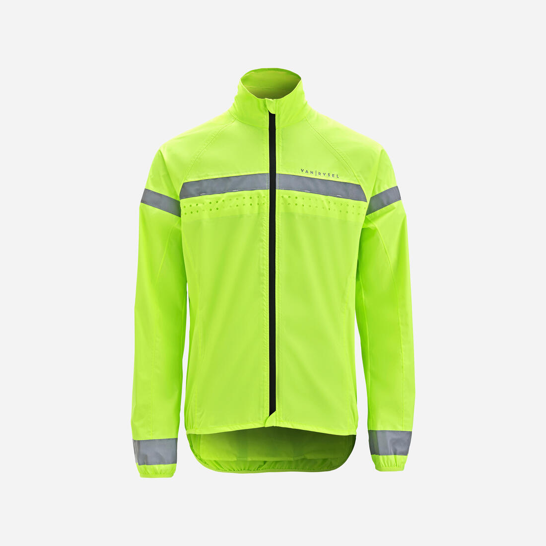 Veste vélo route manches longues coupe-pluie homme - visible EN17353