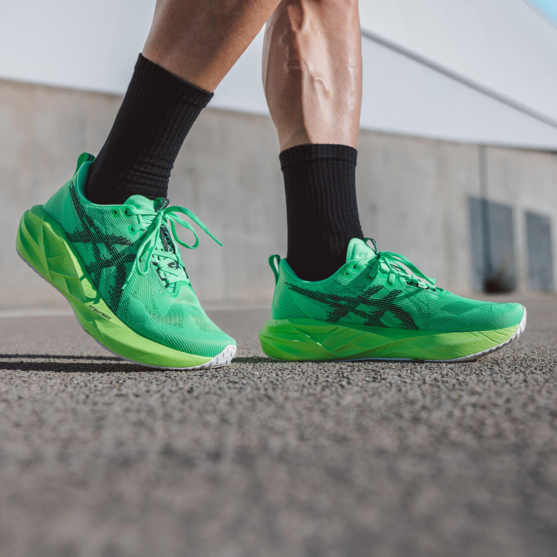 Chaussure de running homme, Asics Novablast 5 vert