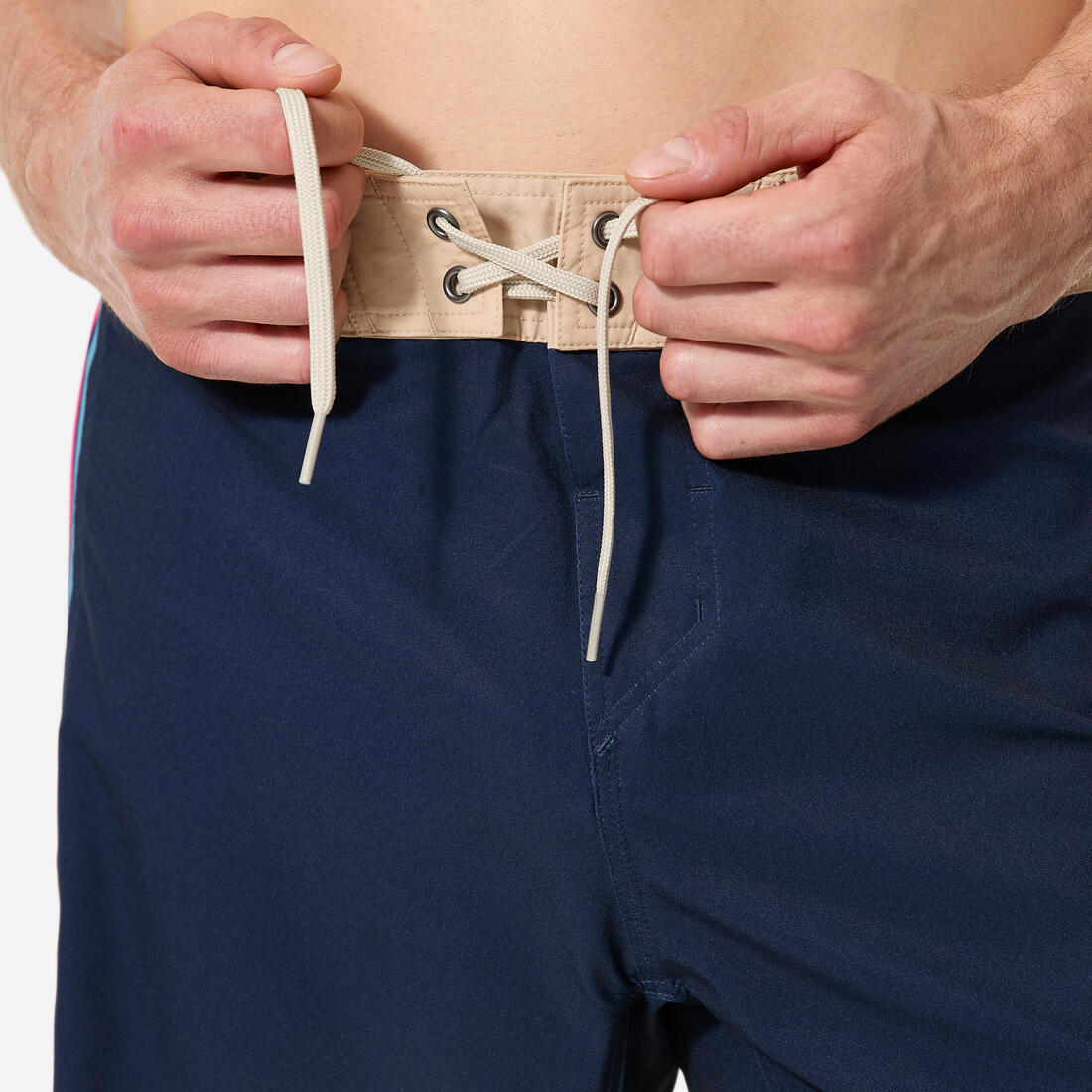 Short de bain boardshort surf long 19" homme, 500 Arch alex