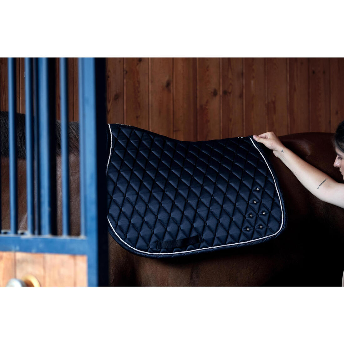 Tapis de selle équitation strass Cheval et Poney - 500