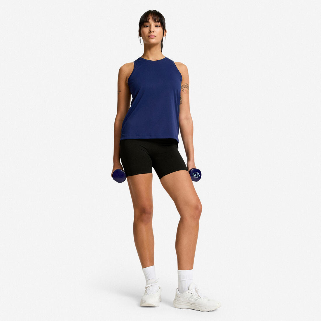 Débardeur de fitness coupe droite femme