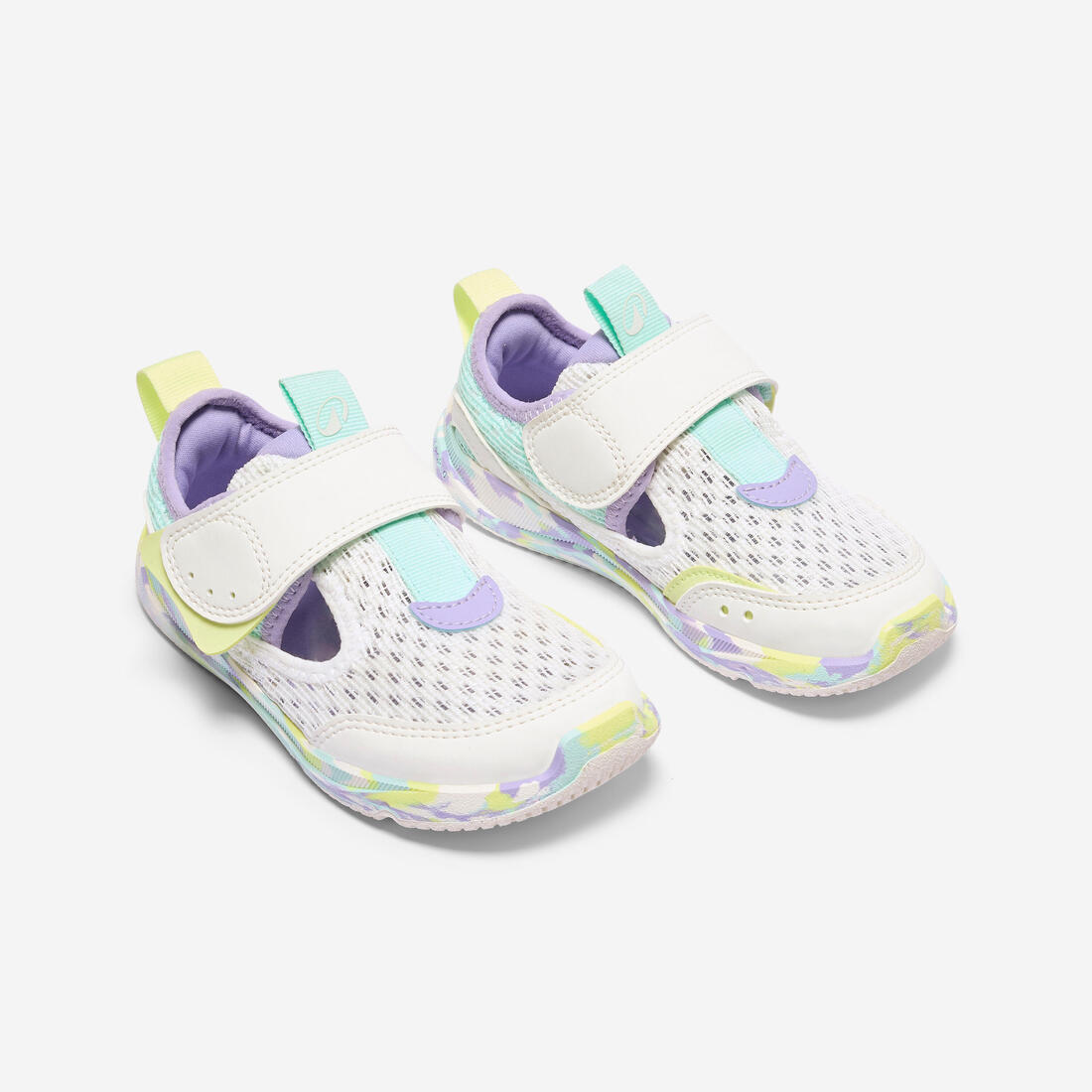 Chaussures Barefoot à scratch respirantes enfant, Stepper Fresh violet et