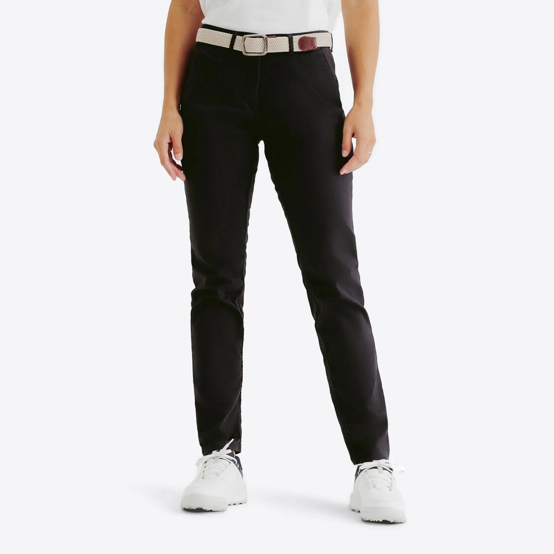 Pantalon chino de golf coton femme, MW500