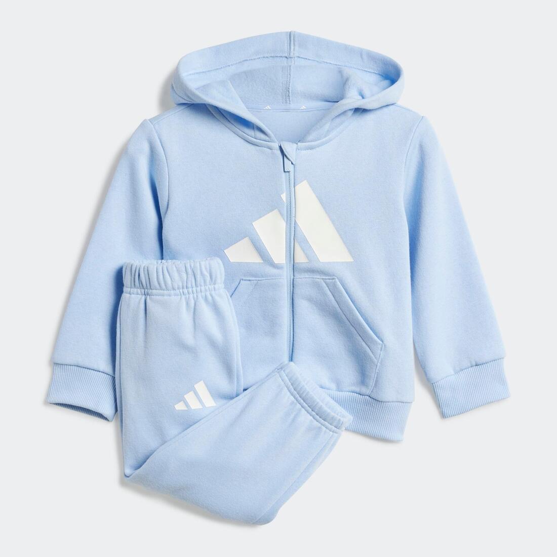 Ensemble de survêtement bébé à zip, bleu