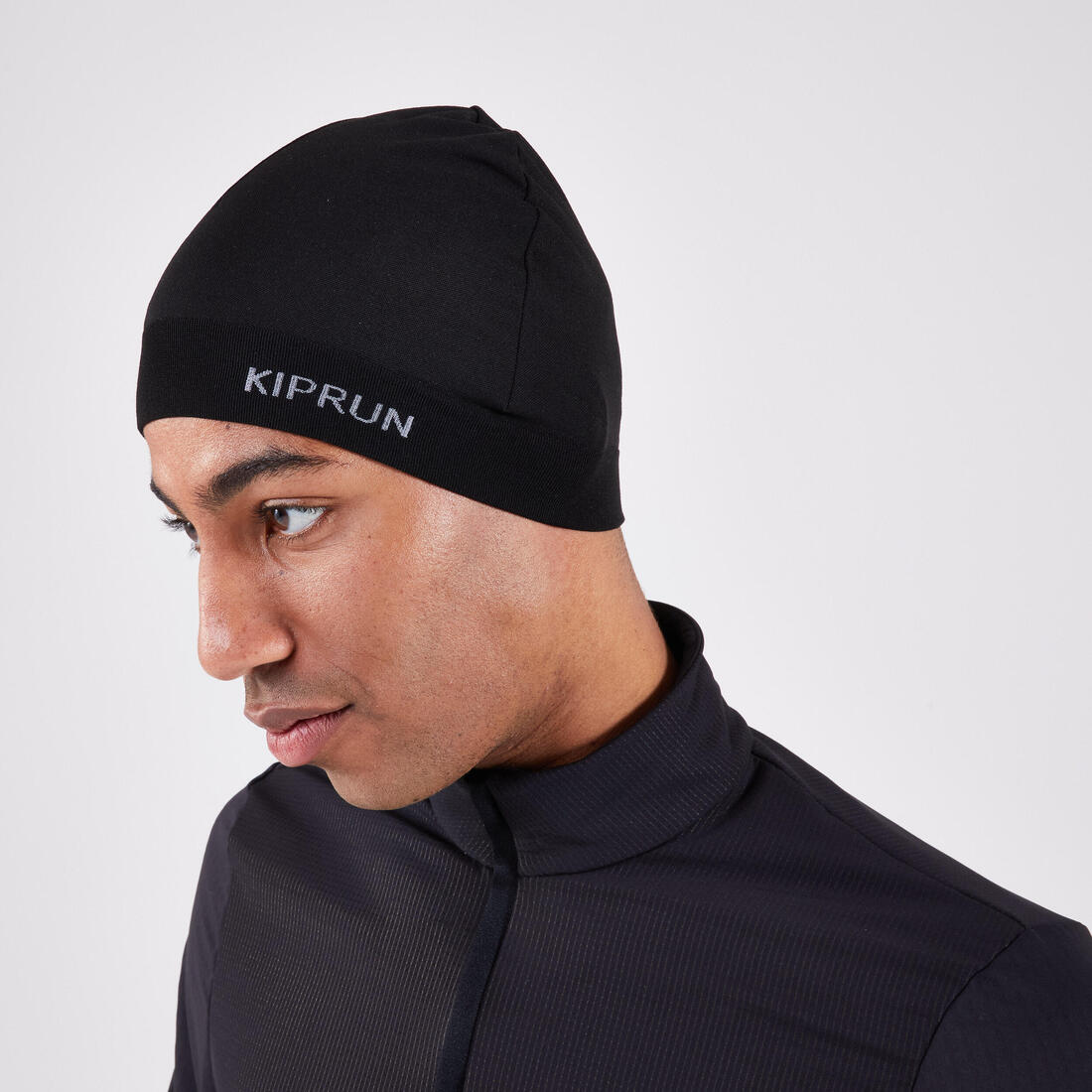 Bonnet running seamless adulte- kiprun noir