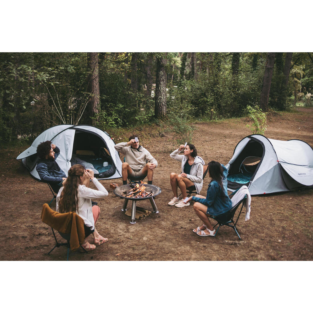 Tente de camping instantanée 2 places, 2 Seconds Fresh & Black