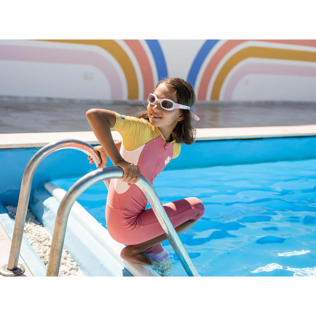 Combinaison natation shorty swim fille 100