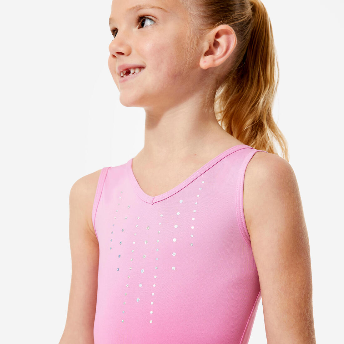 Justaucorps de gymnastique sans manches fille