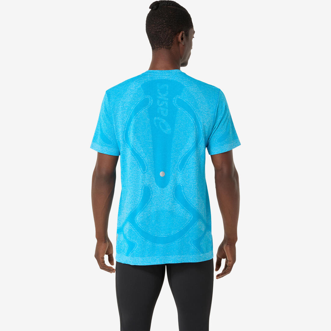 T-shirt seamless homme, Asics bleu