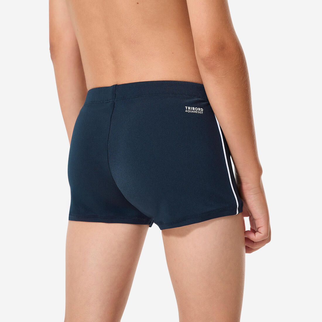 Boxer de bain natation Garçon enfant, 100 Plus marine