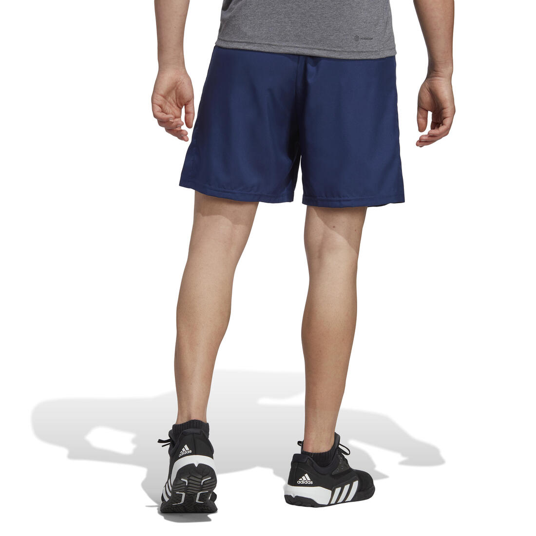 Short de fitness homme, bleu